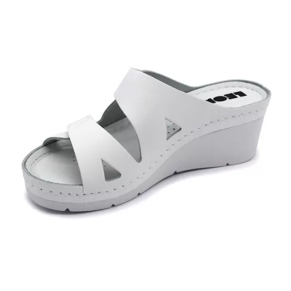 Leon Comfort női papucs-1004 feher-bak