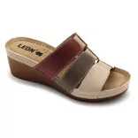 Leon Comfort női papucs-1009 Bézs/Rózsa