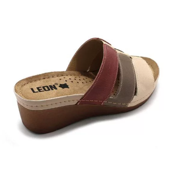 Leon Comfort női papucs-1009 Bézs/Rózsa