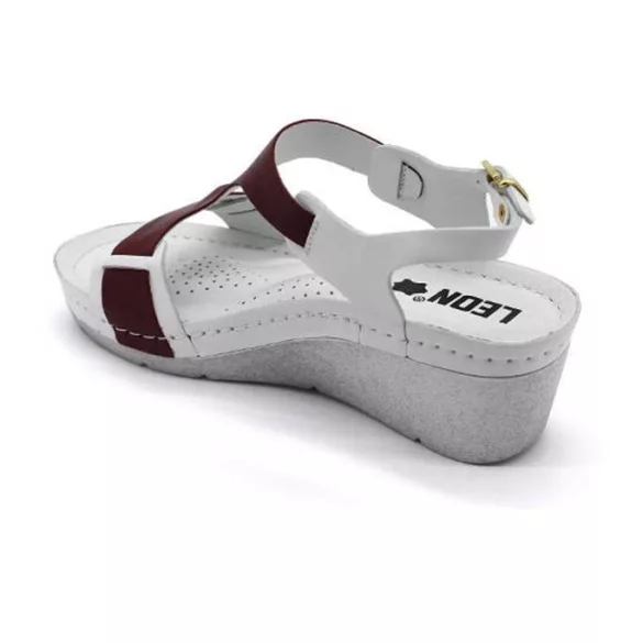 Leon Comfort női szandál-1010 Bordó