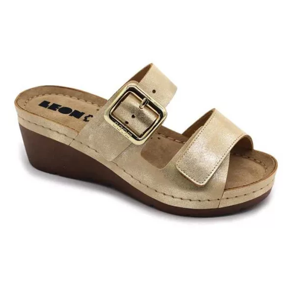 Leon Comfort női papucs-1110 arany