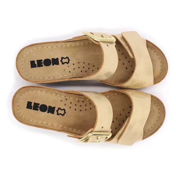 Leon Comfort női papucs-1110 arany