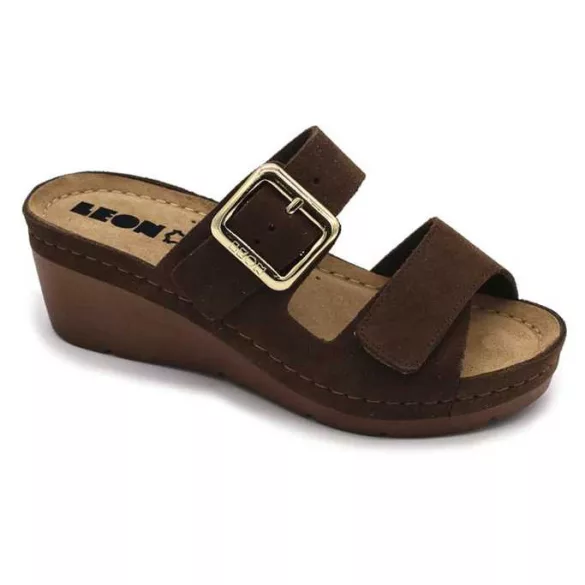 Leon Comfort női papucs-1110 barna