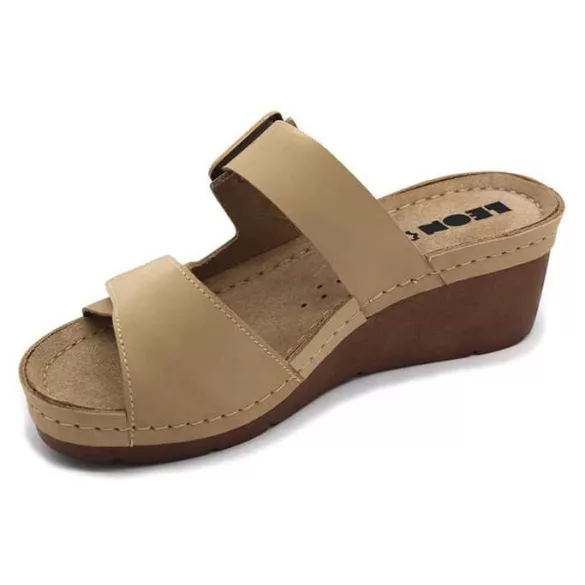 Leon Comfort női papucs-1110 bezs