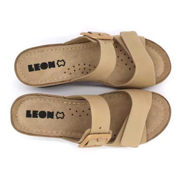 Leon Comfort női papucs-1110 bezs