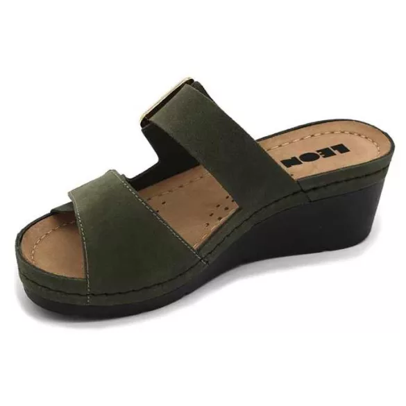 Leon Comfort női papucs-1110 zold