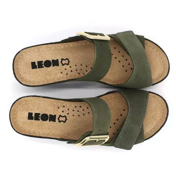 Leon Comfort női papucs-1110 zold