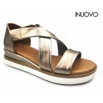 Inuovo női szandál-113012 Metal-ash