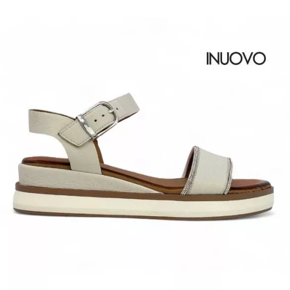 Inuovo női szandál-113128 Crema