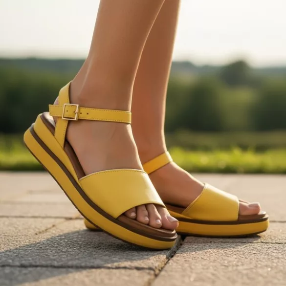 Inuovo női szandál-113140 Yellow