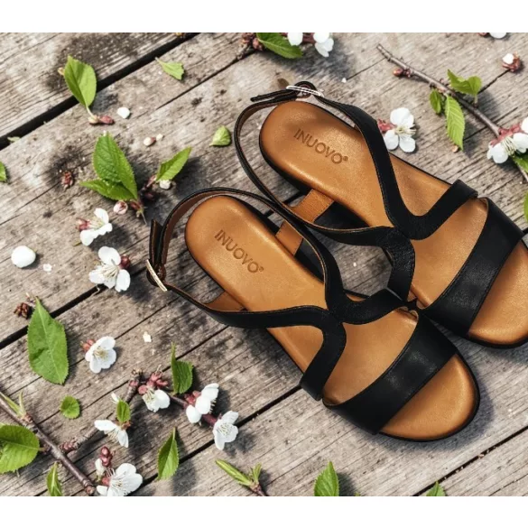 Inuovo női szandál-123106 Black
