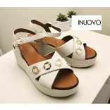 Inuovo női szandál-123127 Crema