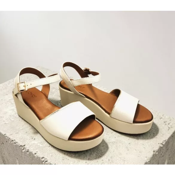Inuovo női szandál-123132 Crema