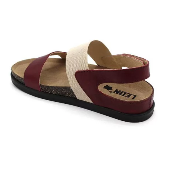 Leon Comfort női szandál-1253 Bordó