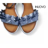 Inuovo női szandál-130015 Metal-blue