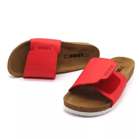 Leon Comfort női papucs-4022 Piros