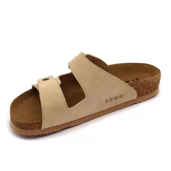 Leon Comfort női papucs-4050 Bezs-velur
