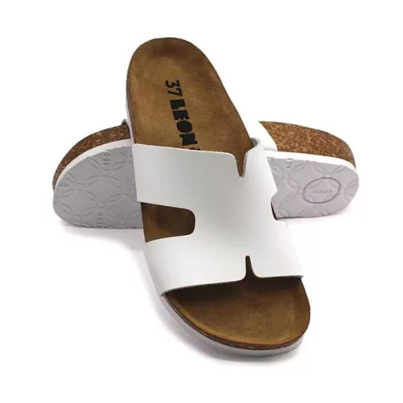 Leon Comfort női papucs-4054 feher