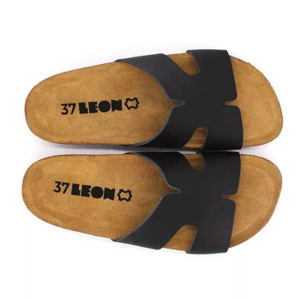 Leon Comfort női papucs-4054 fekete