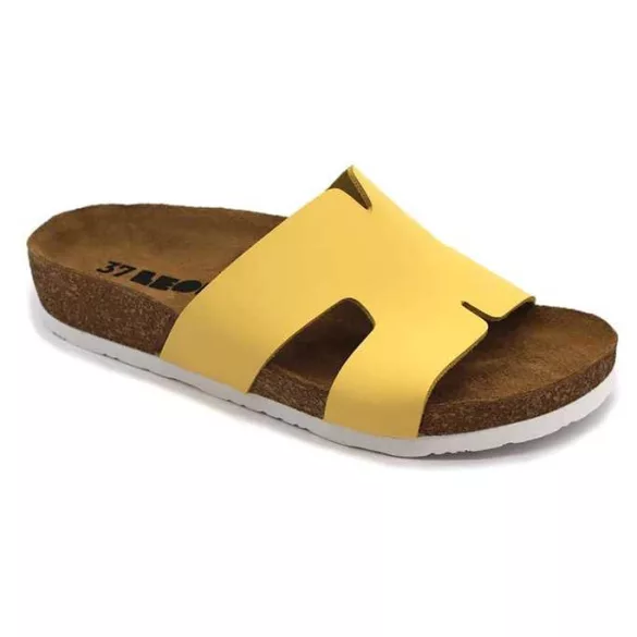 Leon Comfort női papucs-4054 sarga