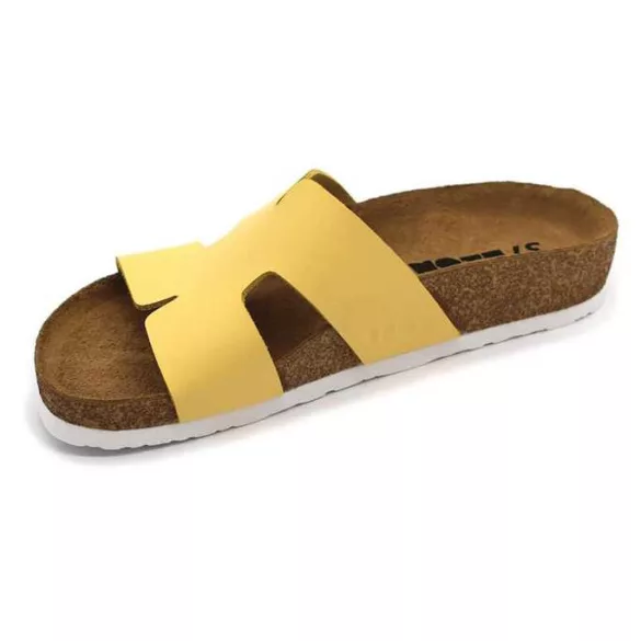 Leon Comfort női papucs-4054 sarga