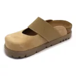 Leon Comfort női papucs-6002 bezs