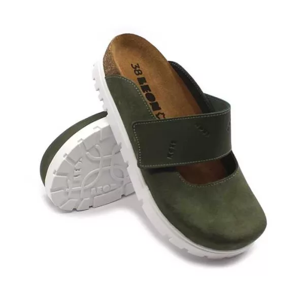 Leon Comfort női papucs-6002 zold