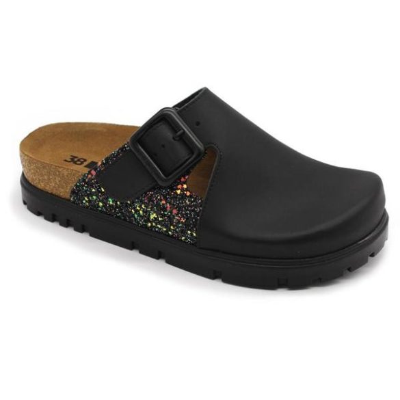 Leon Comfort női papucs-6005 fekete
