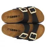 Leon Comfort női papucs-6010 Fekete