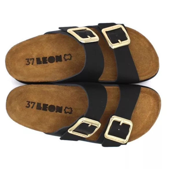 Leon Comfort női papucs-6010 Fekete