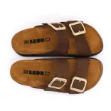 Leon Comfort női papucs-6011 barna