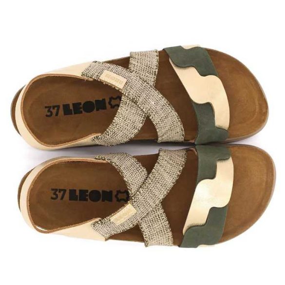 Leon Comfort női szandál-6301 arany