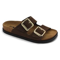 Leon Comfort női papucs-7010 barna-velur