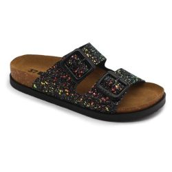 Leon Comfort női papucs-7011 fekete