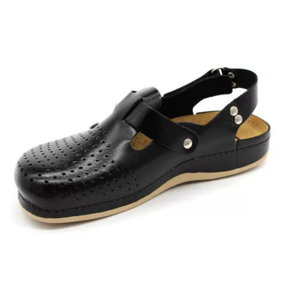 Leon Comfort férfi szandál-701 Fekete