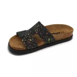 Leon Comfort női papucs-7030 fekete