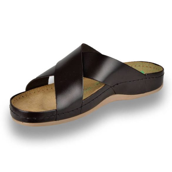 Leon Comfort férfi papucs-705 barna