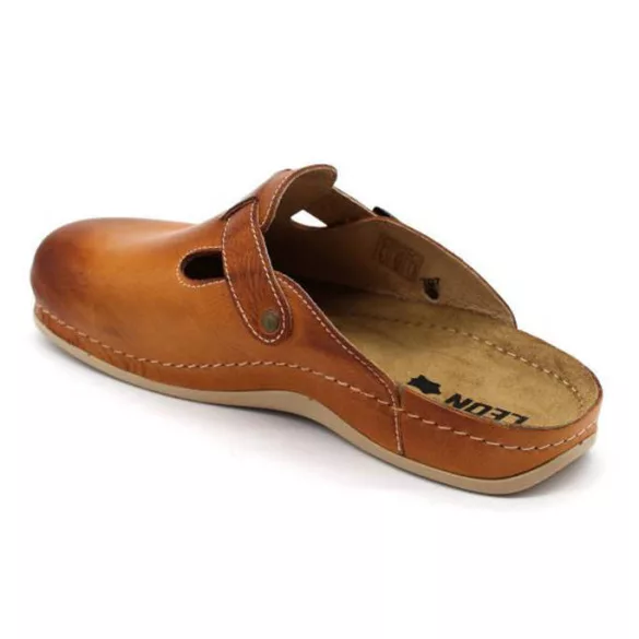 Leon Comfort férfi papucs-707 barna