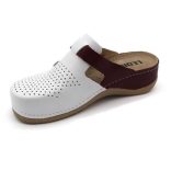 Leon Comfort női papucs-901 Fehér/Piros