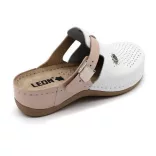 Leon Comfort női papucs-901 Fehér/Púder