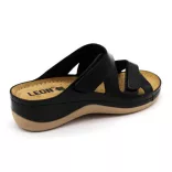 Leon Comfort női papucs-906 Fekete
