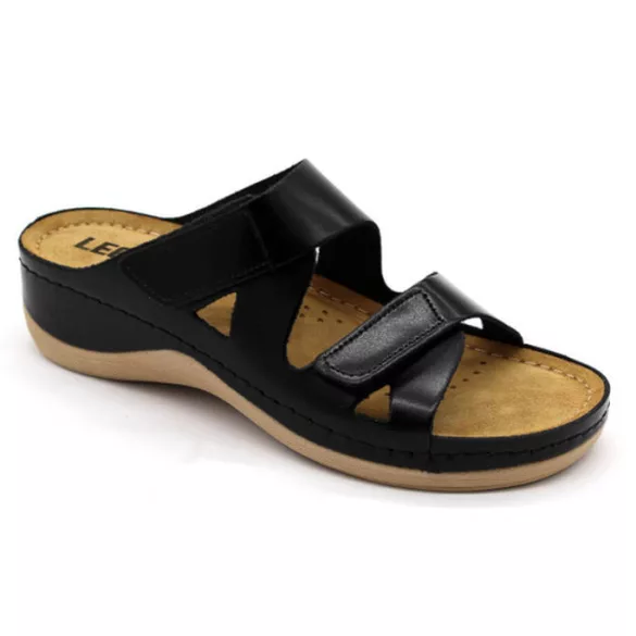 Leon Comfort női papucs-906 Fekete