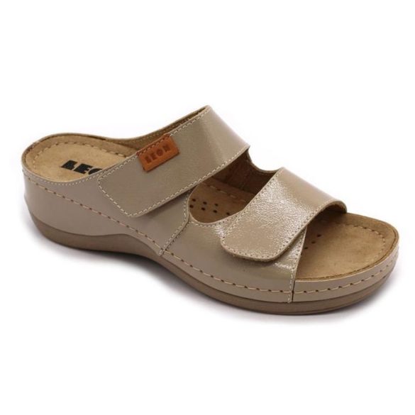 Leon Comfort női papucs-931 Capucc-lakk