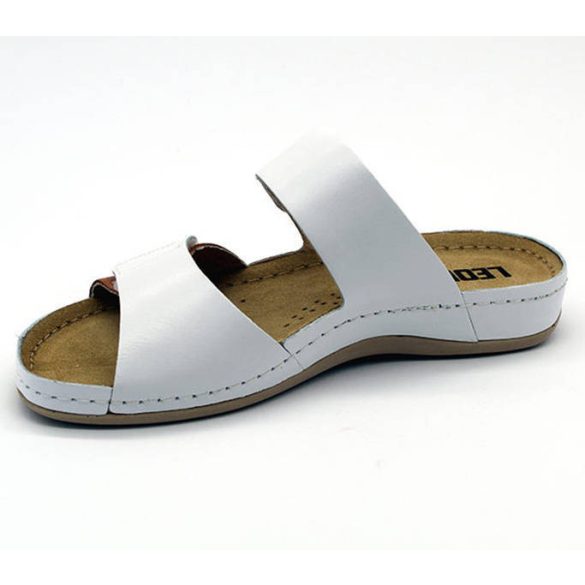 Leon Comfort női papucs-952 White/Brown