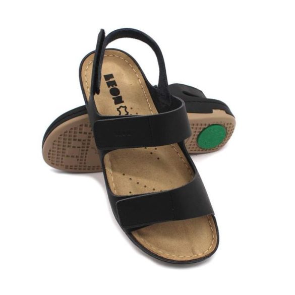 Leon Comfort női szandál-966 Fekete