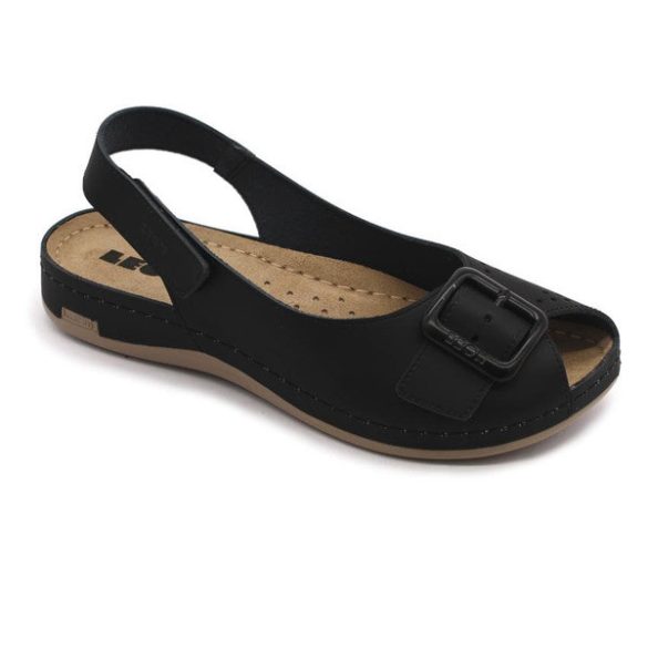 Leon Comfort női szandál-968 fekete