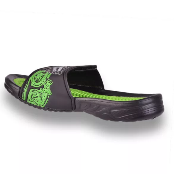 Kiárusítás gyerek papucs-Super Gear - A8786 black-green