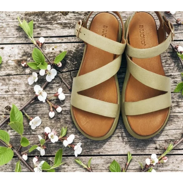 Inuovo női szandál-A96001 Green