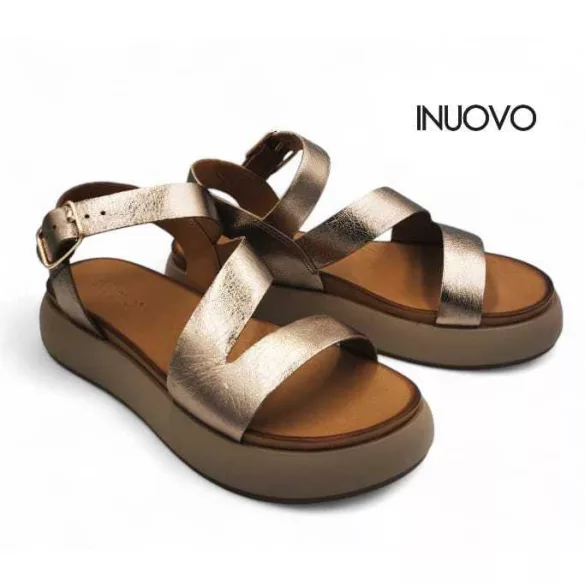 Inuovo női szandál-A96001 Metal-ash