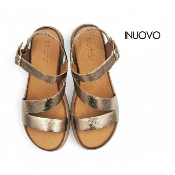 Inuovo női szandál-A96001 Metal-ash